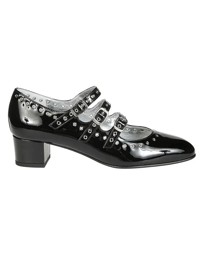 Carel Hohe Schuhe Glossy Patent Mary Jane Shoes schwarz Schwarz