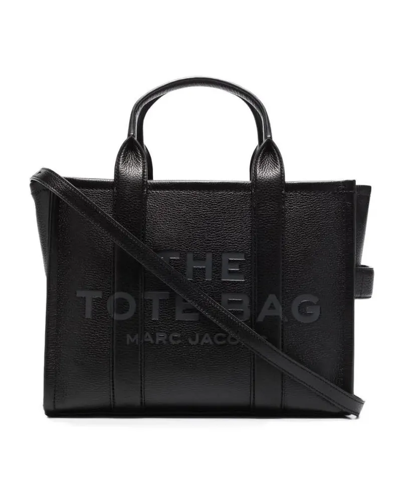 Marc Jacobs Shopper & Totes Structured Black Leather Handbag With Rounded Top schwarz Schwarz