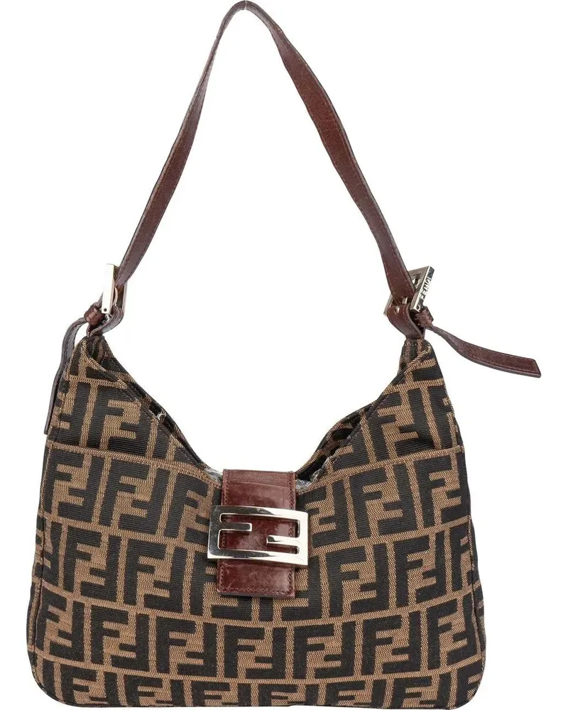 Fendi Crossbody Bags  FF Monogram Baguette Buckle Shoulder Bag bunt Bunt