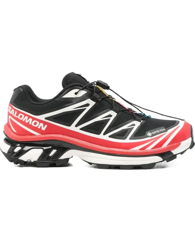 Salomon Low-Top Sneaker Xt-6 Gtx Black/flame Scarlet/vanilla Ice schwarz Schwarz