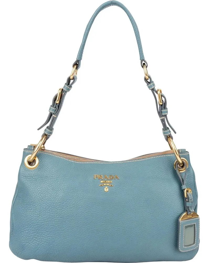 Prada Crossbody Bags  Blue Leather Cleo Shoulder Bag blau Blau