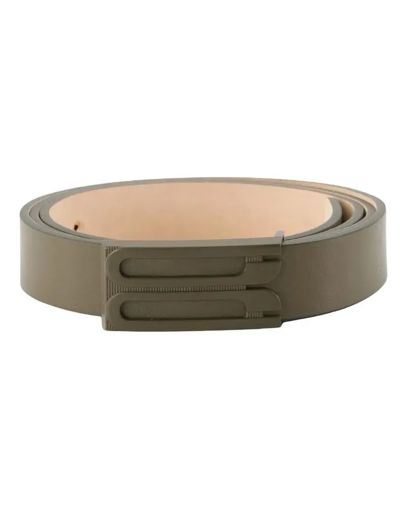 Victoria Beckham Gürtel Tonal Regular Frame Belt - Leather - Khaki grün Grün