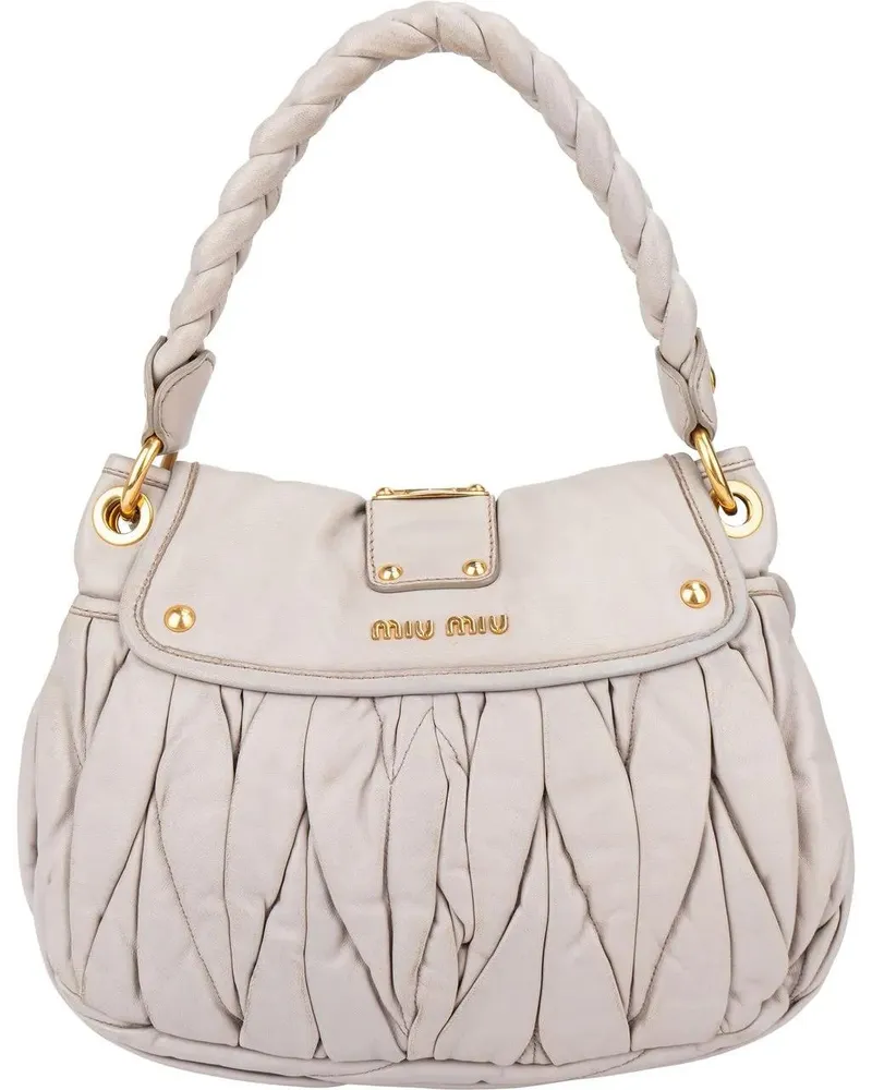 Miu Miu Crossbody Bags  Quilted Leather City Handbag bunt Bunt