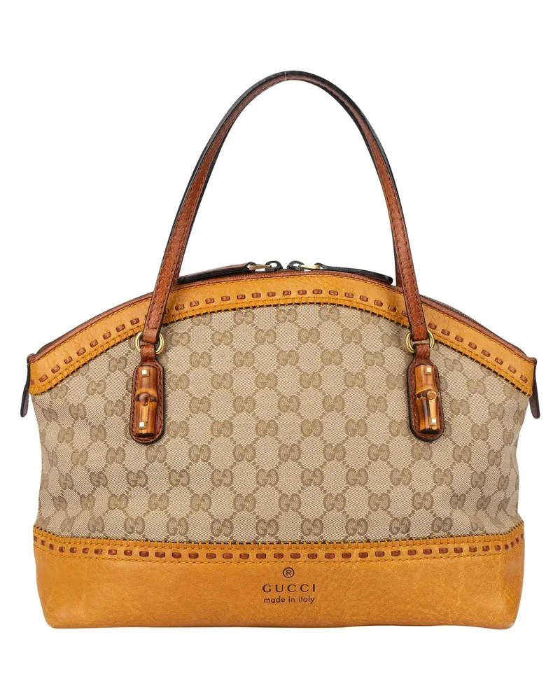 Gucci Crossbody Bags  GG Monogram Crafty Bamboo Handbag bunt Bunt