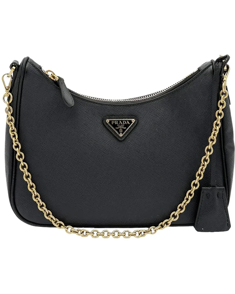 Prada Crossbody Bags  Leather Chain - Black schwarz Schwarz