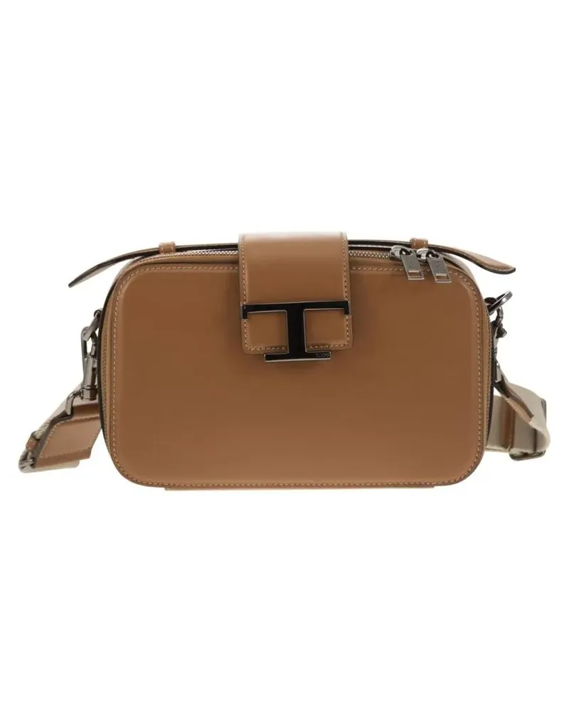 TOD'S Hobo Bags Leather Mini Camera Bag braun Braun