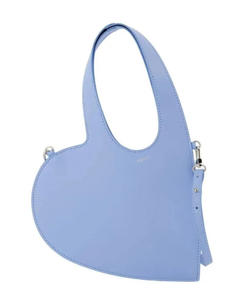 COPERNI Hobo Bags Baby Heart Crossbody - Leather - Blue blau Blau