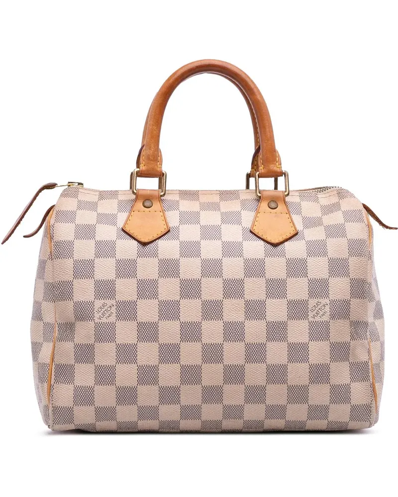 Louis Vuitton Crossbody Bags Damier Azur Speedy 25 weiß Weiß