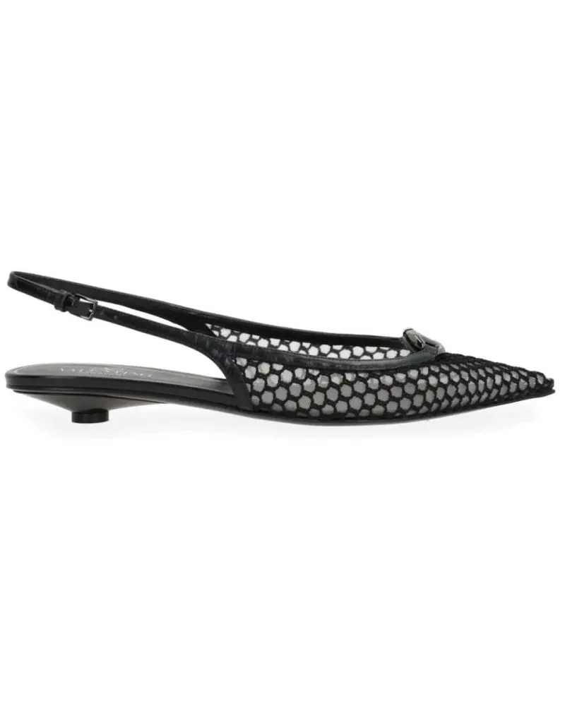 Valentino Garavani Hohe Schuhe Pointed Slingback Ballet Flats schwarz Schwarz