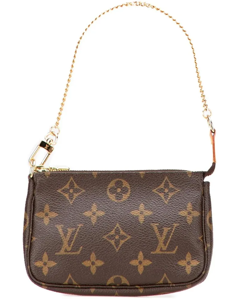 Louis Vuitton Crossbody Bags Monogram Mini Pochette Accessoires braun Braun