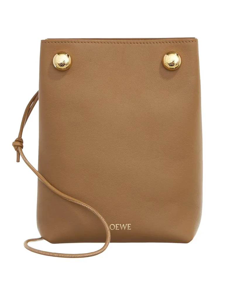 Loewe Crossbody Bags Pebble Soft Pouch braun Braun