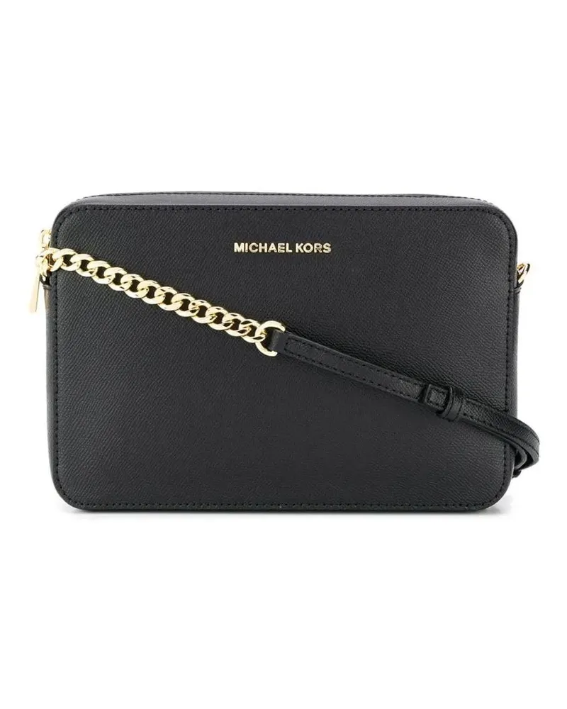 Michael Kors Hobo Bags Saffiano Leather Crossbody Bag schwarz Schwarz