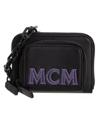 MCM Portemonnaie Zipped Wallet With Neck Strap Schwarz