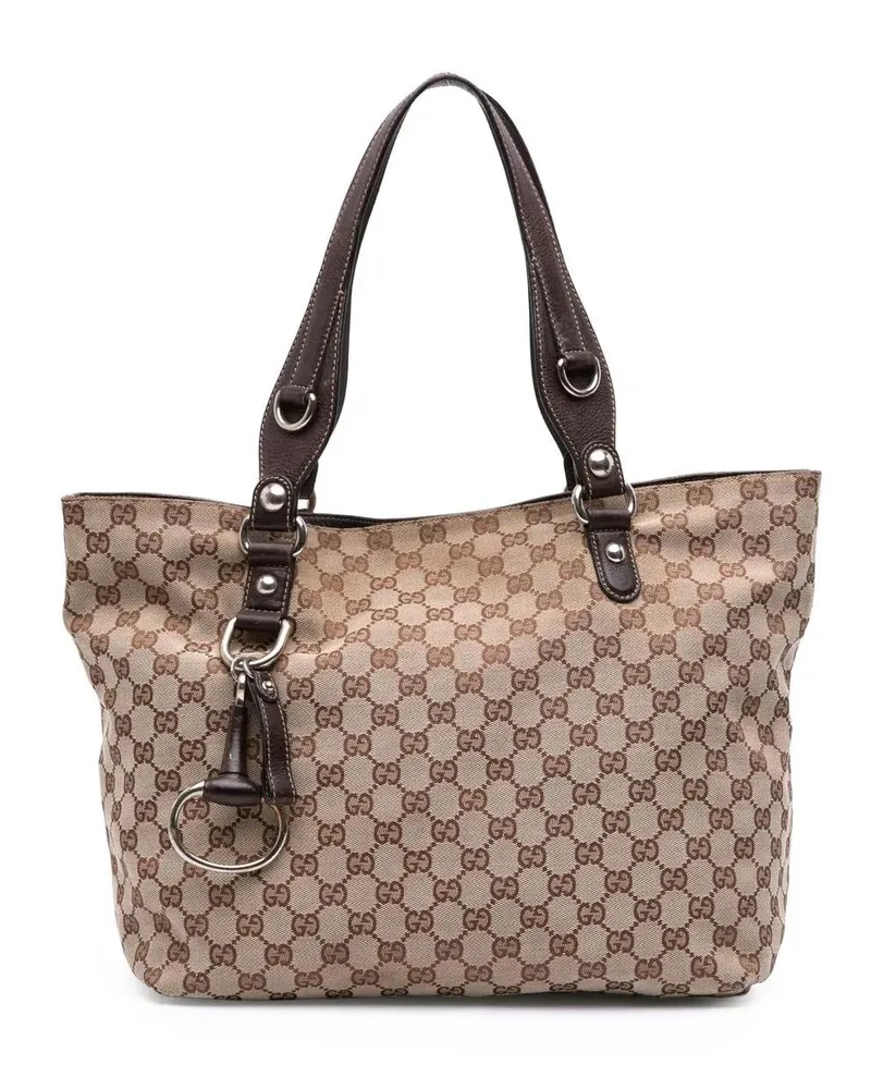 Gucci Shopper GG Canvas Icon Bit Tote braun Braun