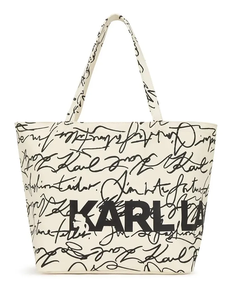 Karl Lagerfeld Shopper K/ESSENTIAL SHOPPER MIT SCRIBBLE-PRINT beige Beige