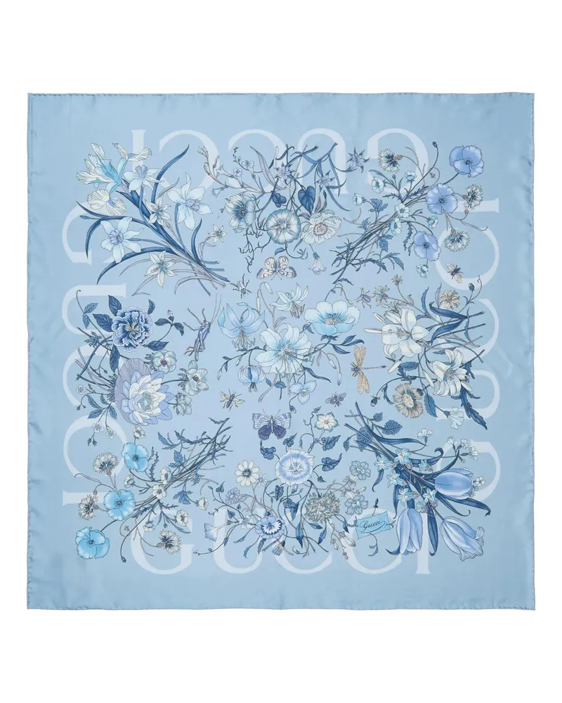 Gucci Tücher & Schals Scarves Floris blau Blau