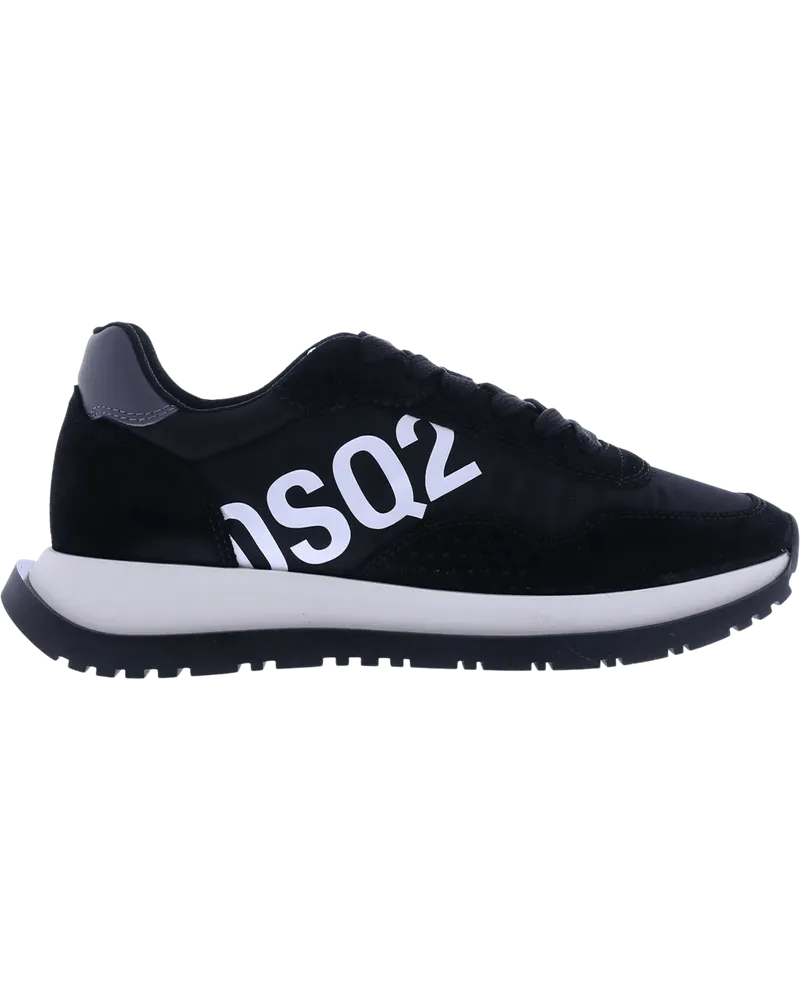 Dsquared2 Low-Top Sneaker Dames Lace-Up Low Top Sneakers schwarz Schwarz