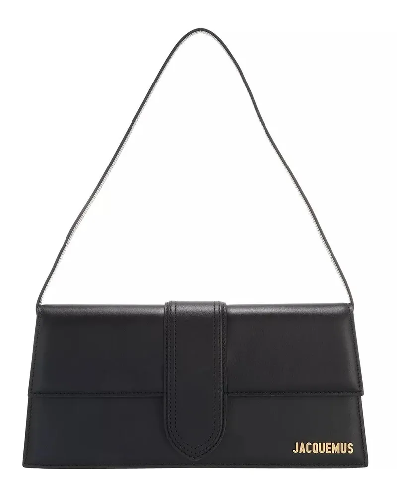 Jacquemus Hobo Bags Le Bambino Long Shoulder Bag Leather schwarz Schwarz