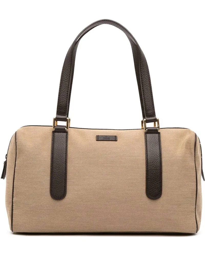 Gucci Crossbody Bags Canvas Boston braun Braun