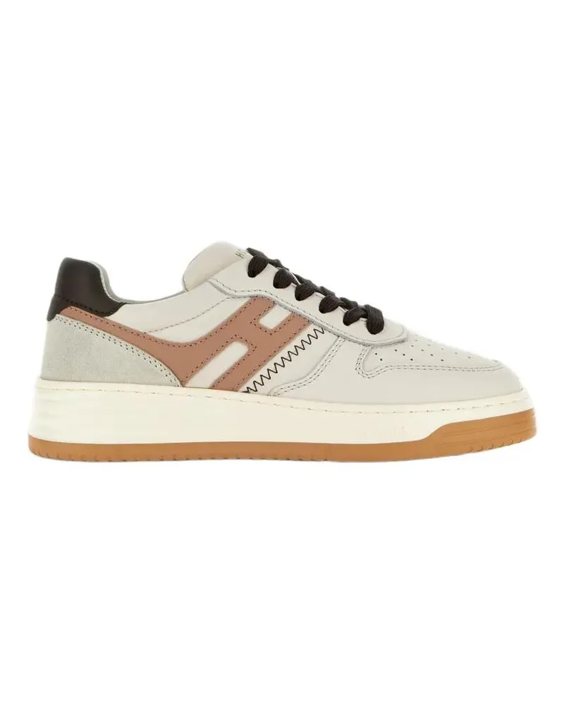 Hogan Low-Top Sneaker Low-Top Nappa Leather Sneakers With Suede Inserts beige Beige