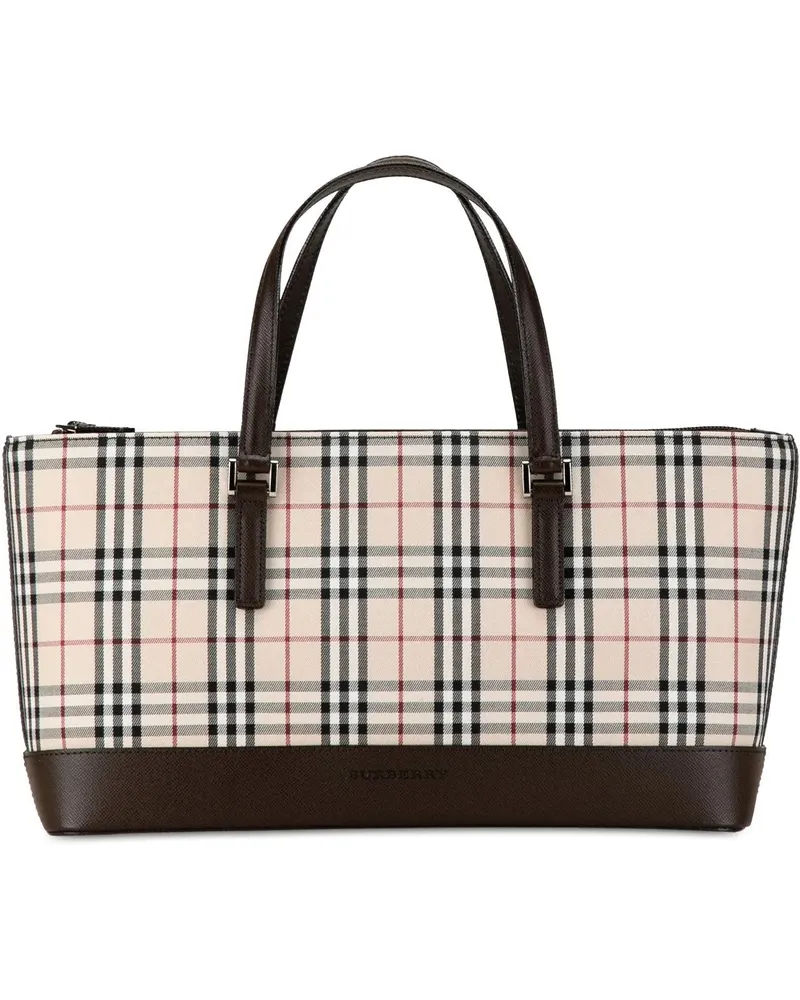 Burberry Crossbody Bags House Check Canvas Handbag braun Braun