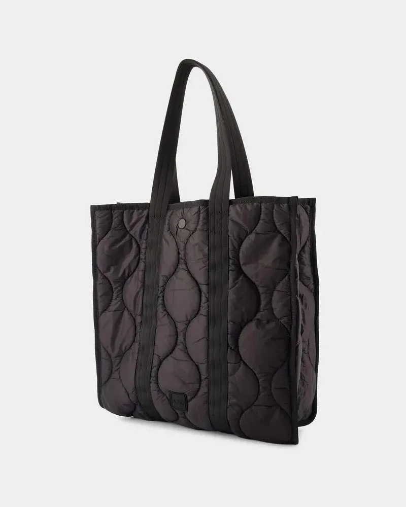 A.P.C. Tote Louise Shopper Bag - Nylon - Black Schwarz