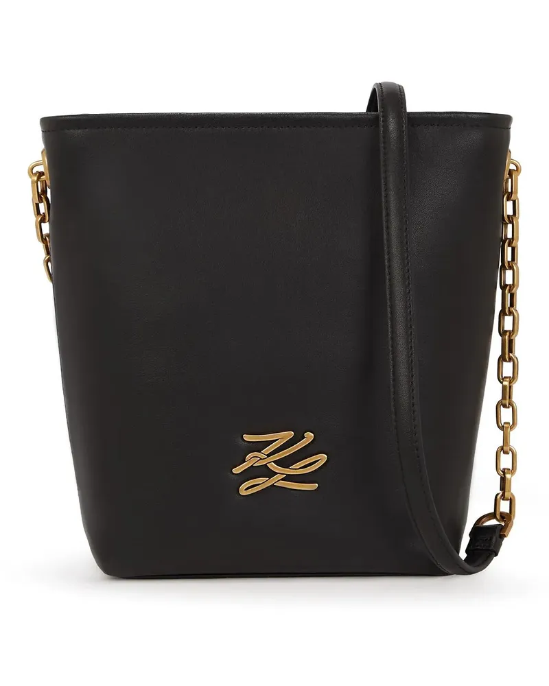 Karl Lagerfeld Crossbody Bags K/AUTOGRAPH KLEINE BUCKET-BAG schwarz Schwarz