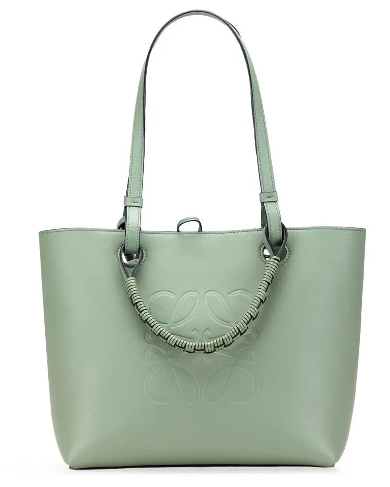 Loewe Hobo Bags Small Smooth Calfskin Anagram Tote grün Grün