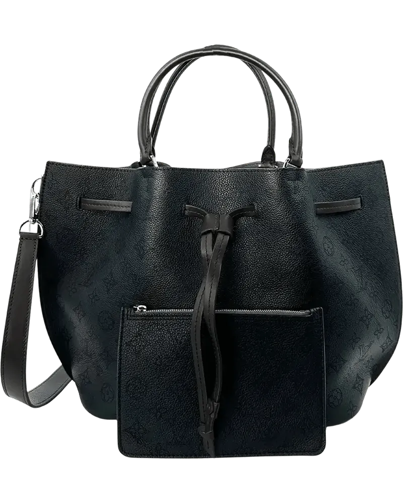 Louis Vuitton Crossbody Bags  Girolata Mahina leather black M54402 schwarz Schwarz