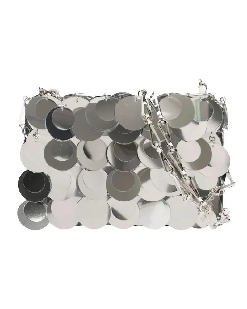Paco Rabanne Hobo Bags Reflective Silver Disc Bag grau Grau