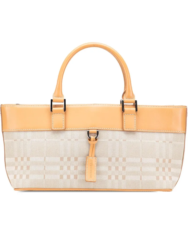 Burberry Crossbody Bags Leather Trimmed Canvas Handbag braun Braun