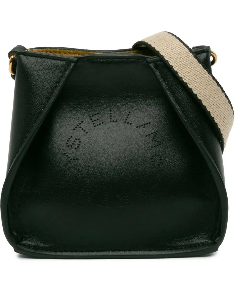Stella McCartney Hobo Bags 2001-2023 Micro Perforated Stella Logo Crossbody schwarz Schwarz