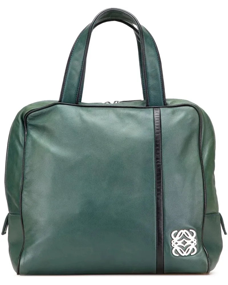 Loewe Crossbody Bags Anagram Leather Handbag grün Grün