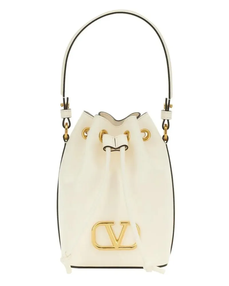Valentino Garavani Beuteltaschen "Vlogo Singature" Mini Bucket Bag beige Beige