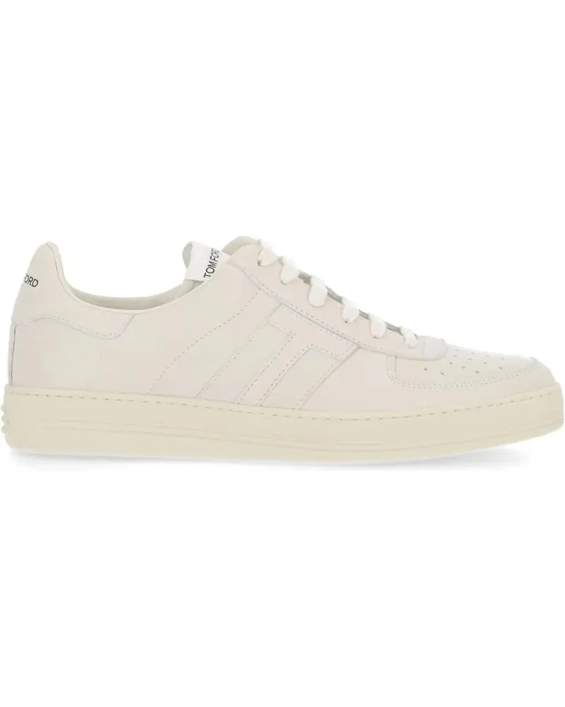 Tom Ford Low-Top Sneaker White Leather Sneakers weiß Weiß