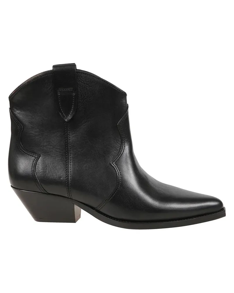 Étoile Isabel Marant Stiefel Cowboy Calfskin Boots schwarz Schwarz