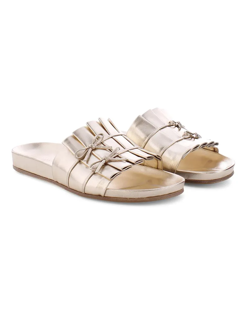Kennel & Schmenger Slipper & Pantoletten Pantolette LOVE goldfarben 