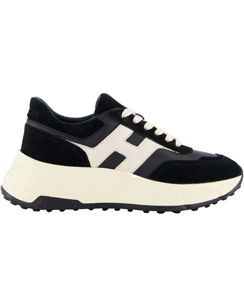 Hogan Low-Top Sneaker Dames H669 Sneaker Zwart/Wit schwarz Schwarz
