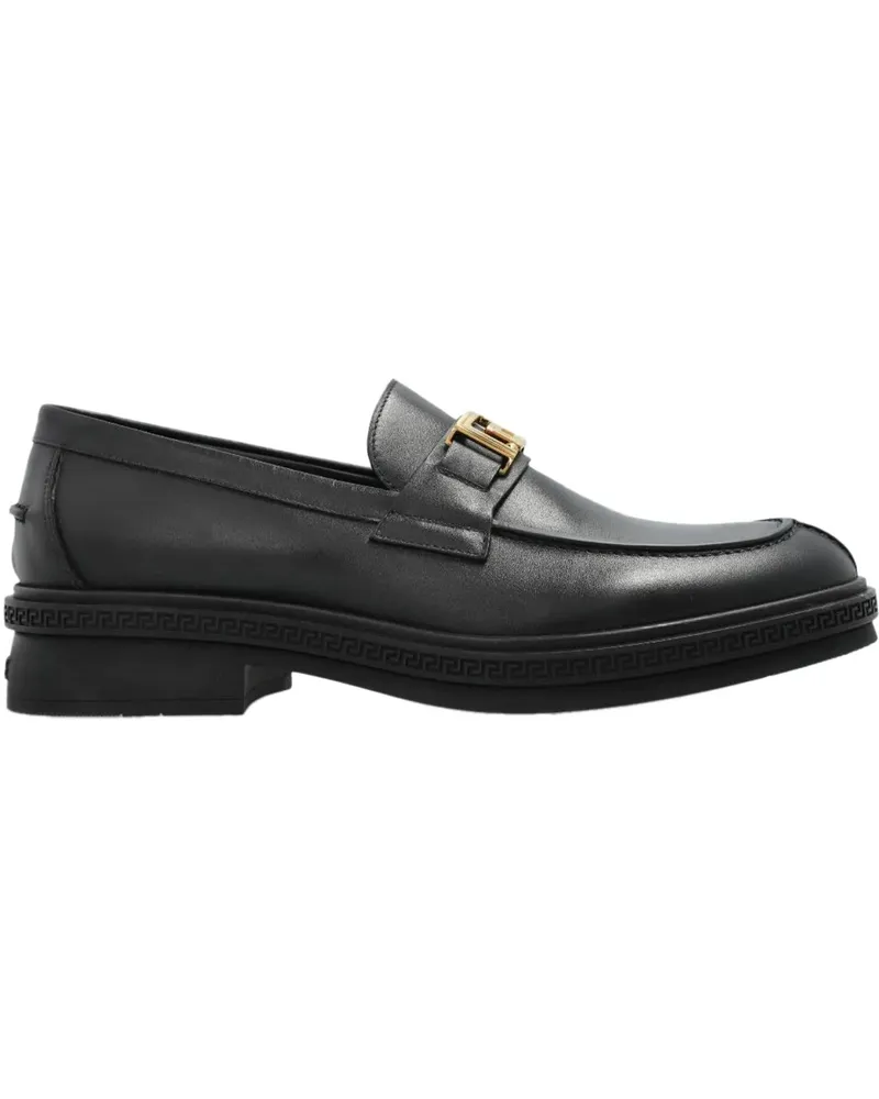 Versace Loafer Flat Shoes Black schwarz Schwarz
