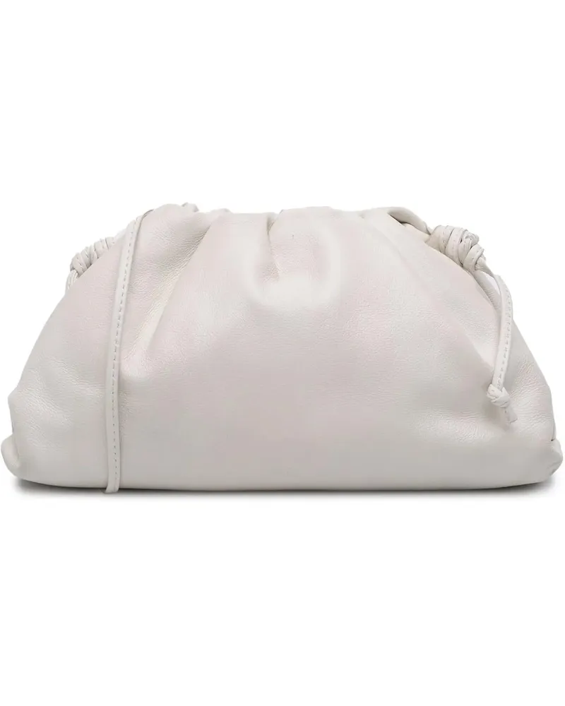 Bottega Veneta Hobo Bags Lambskin The Mini Pouch Crossbody weiß Weiß