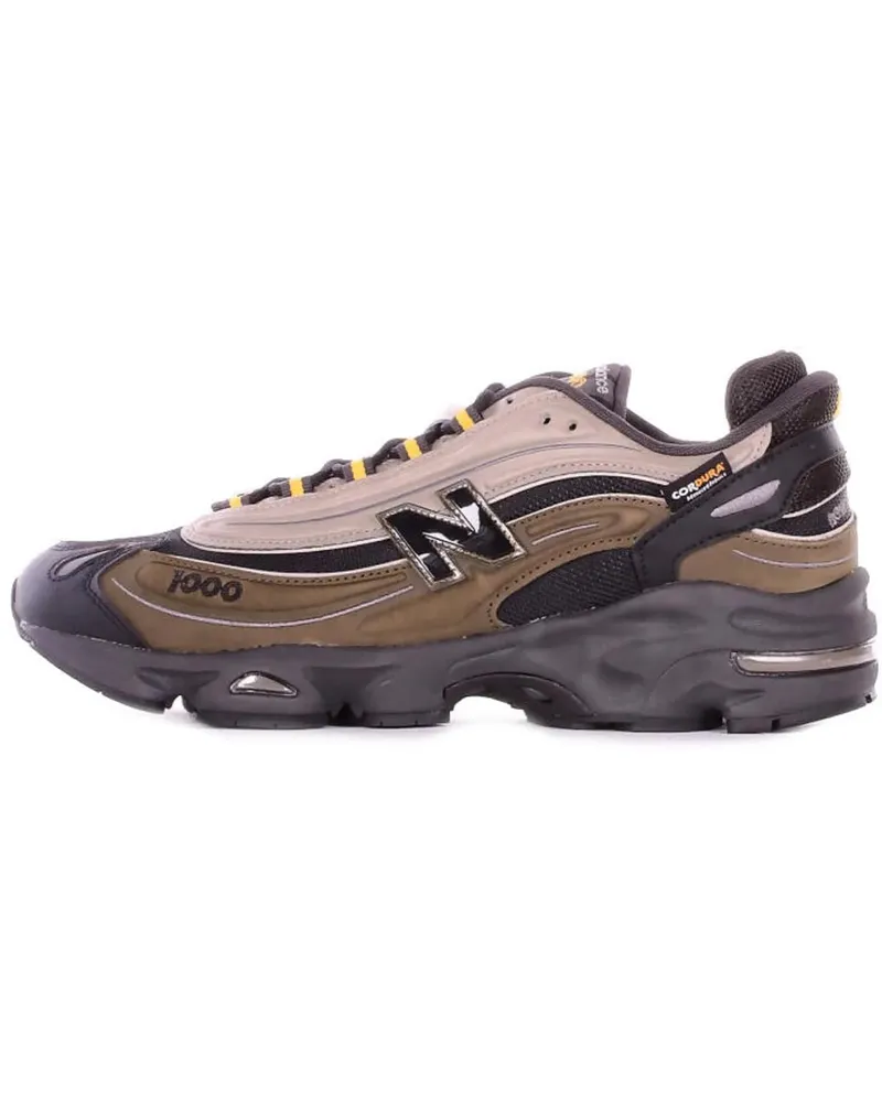 New Balance Low-Top Sneaker Sneakers Black Green schwarz Schwarz