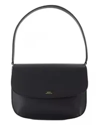 A.P.C. Shopper Sarah Shoulder Bag - Leather - Black Schwarz