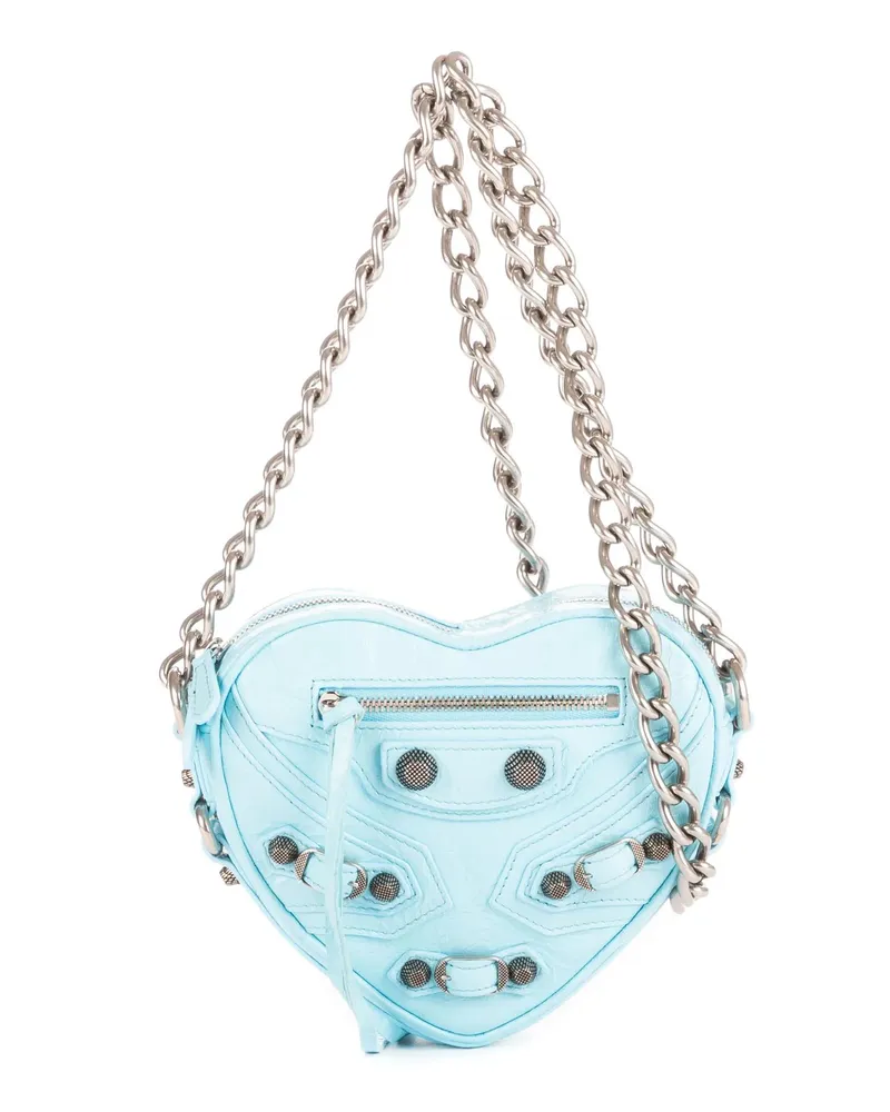 Balenciaga Crossbody Bags Le Cagole Heart Mini blau Blau