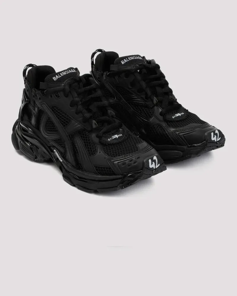 Balenciaga Low-Top Sneaker Black Matt Runner Sneakers schwarz Schwarz