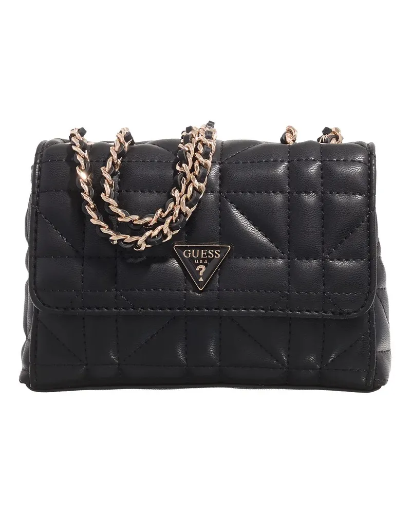 Guess Crossbody Bags Edita Mini Cnvrtble Xbdy Flap schwarz Schwarz