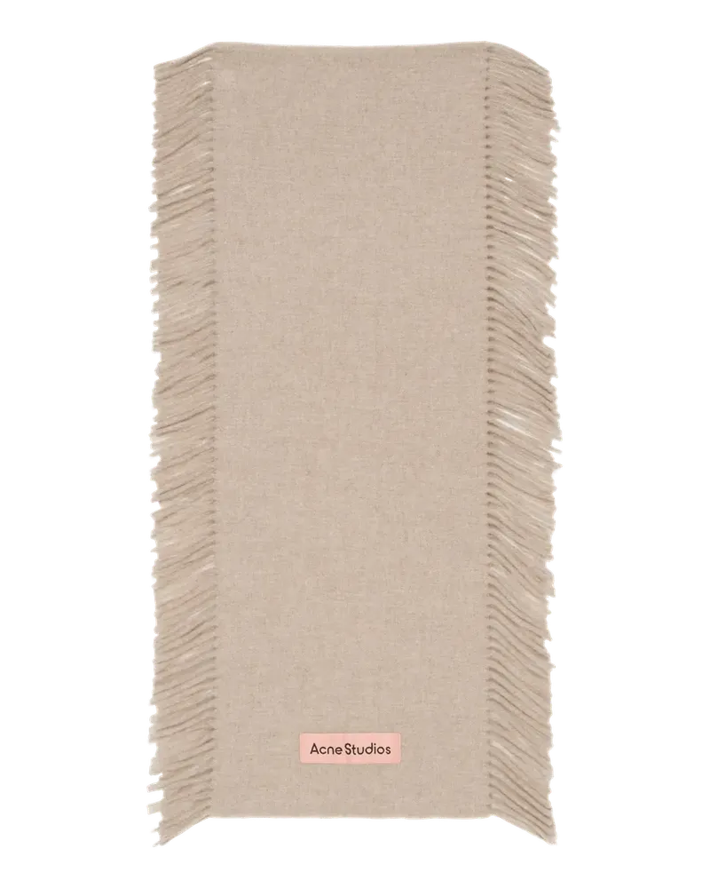 Acne Studios Tücher & Schals Schal mit Fransensaum grau Grau