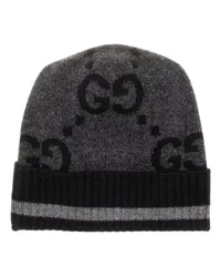 Gucci Mützen GG Cashmere Beanie Grau