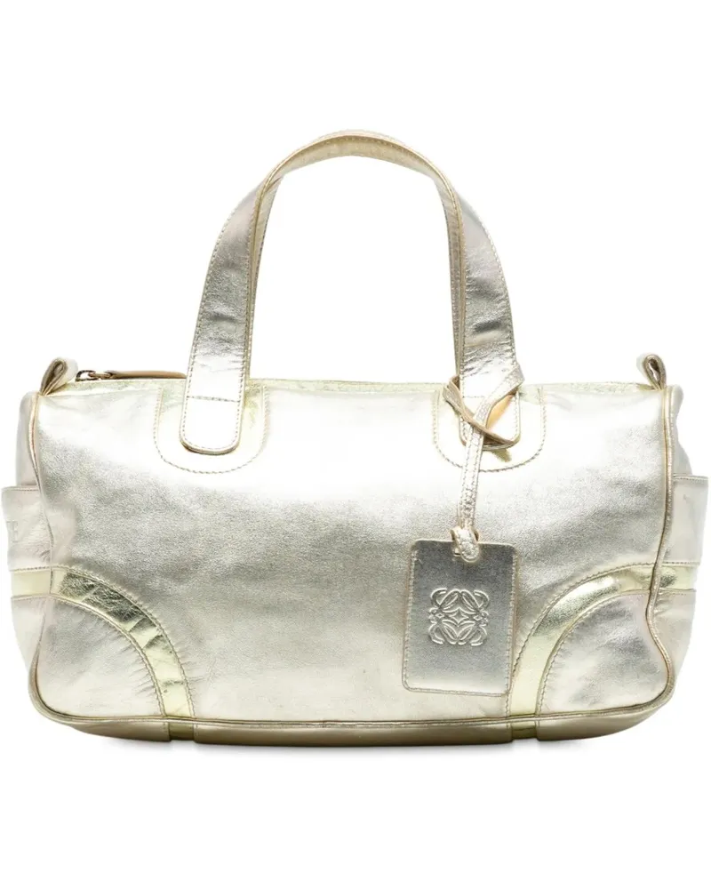 Loewe Crossbody Bags Metallic Leather Handbag goldfarben Gold