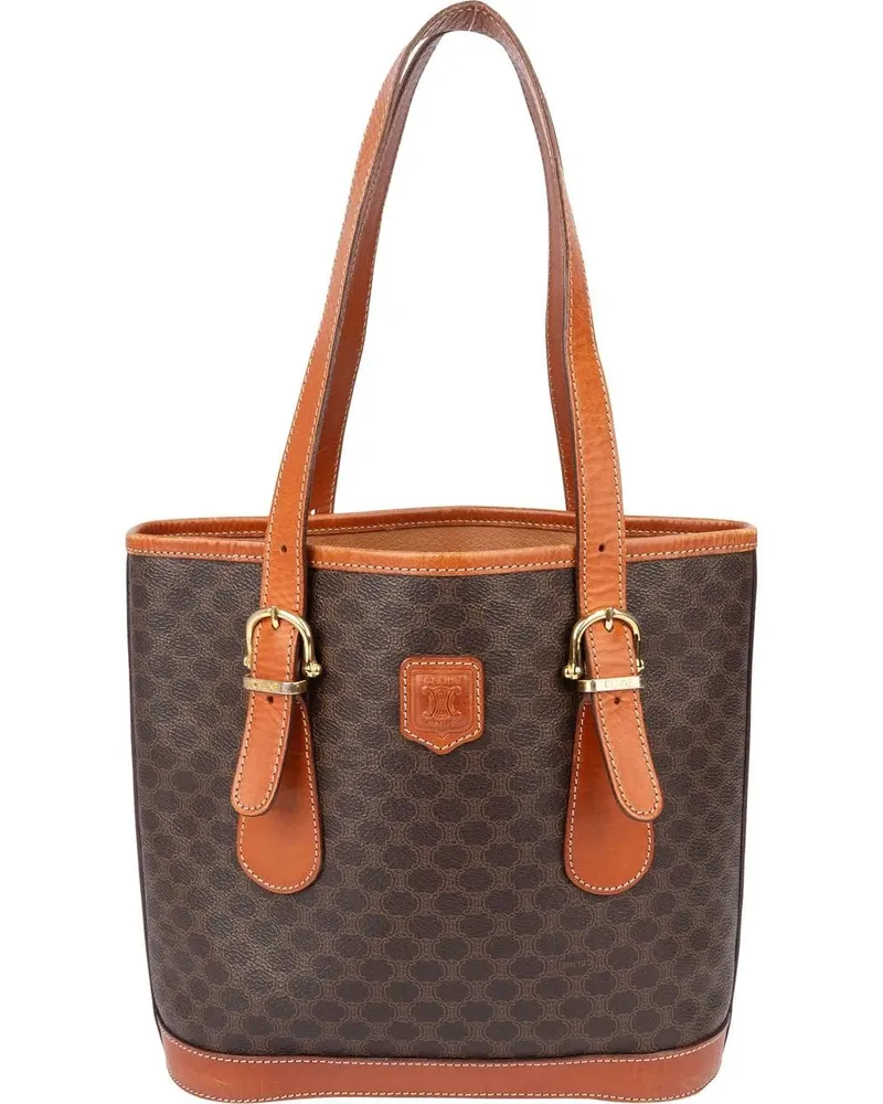 Celine Crossbody Bags  Maccadam Monogram Handbag braun Braun