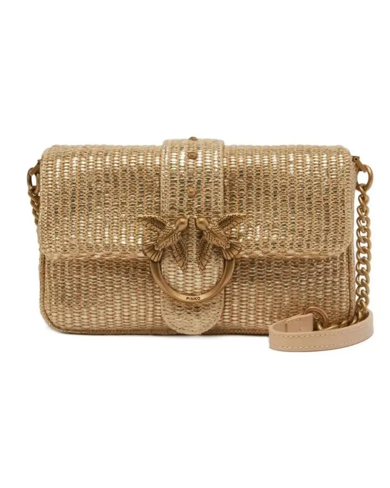 Pinko Hobo Bags Love One Mini Shoulder Bag goldfarben 